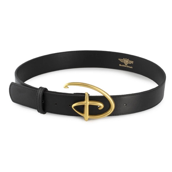 Buckle-Down Accessories - Bucke-Down • DISNEY SIGNATURE D LOGO GOLD CAST BUCKLE - 1.5 INCH WIDE